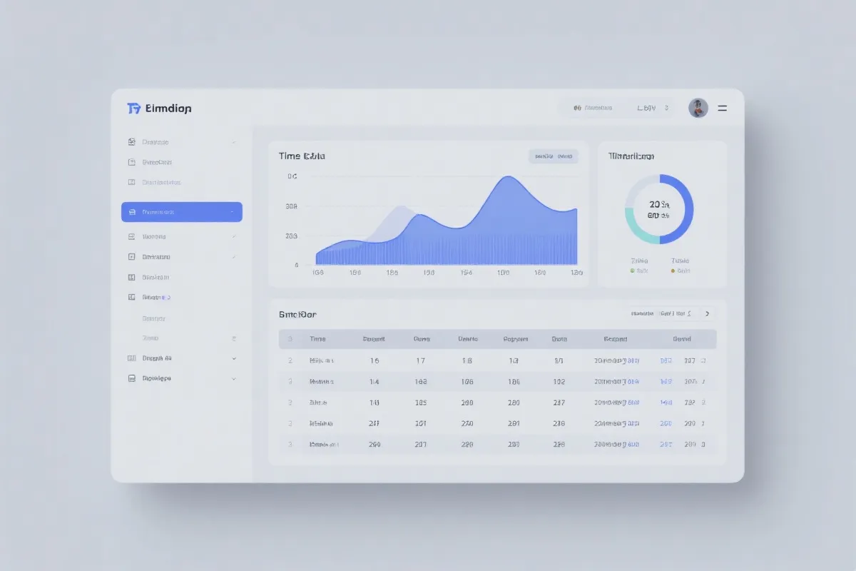 时间序列与列表视图的界面示例，突出日期分组与字段对齐的可读性设计